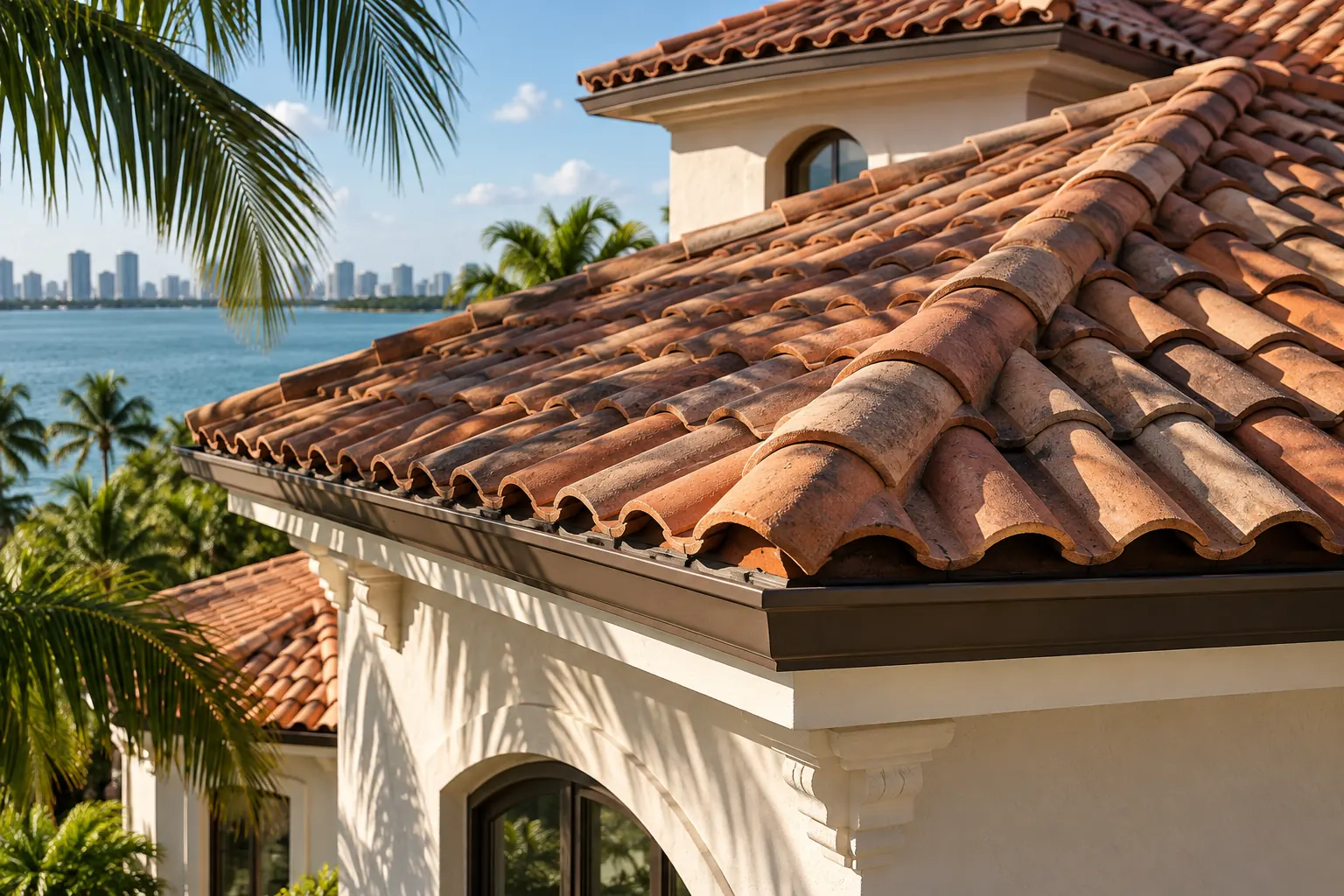 Concept image of a tile roof detail in South Florida.